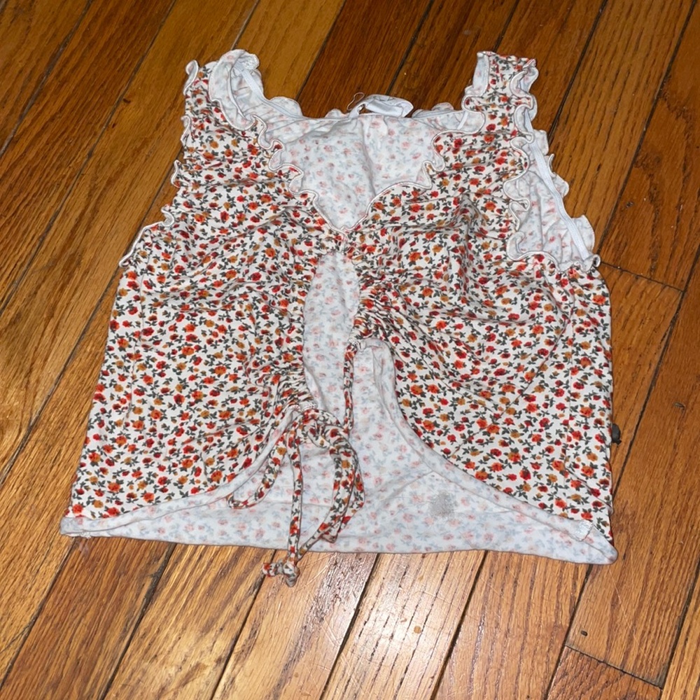 floral crop top